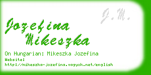 jozefina mikeszka business card